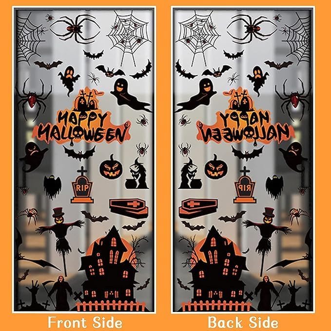Halloween Window Stickers Set — 98 pcs
