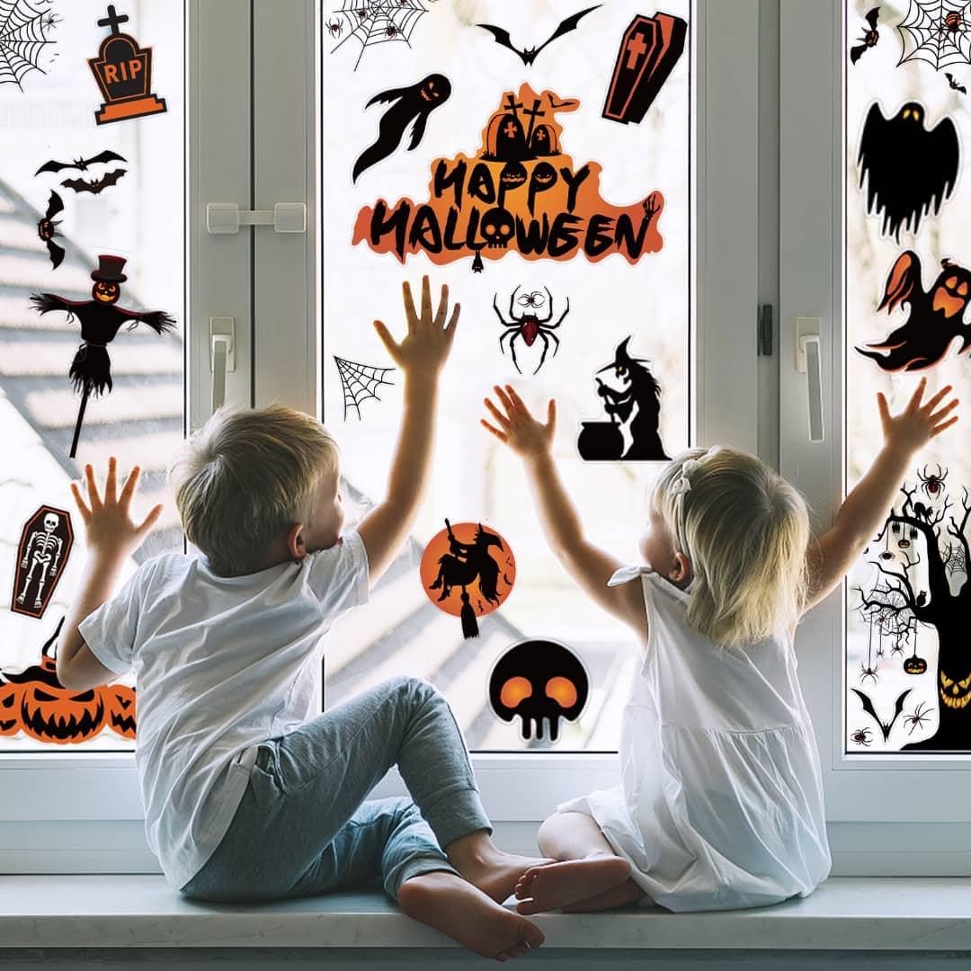 Halloween Window Stickers Set — 98 pcs