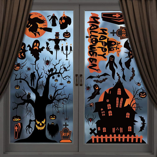 Halloween Window Stickers Set — 98 pcs
