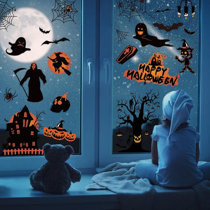 Halloween Window Stickers Set — 98 pcs