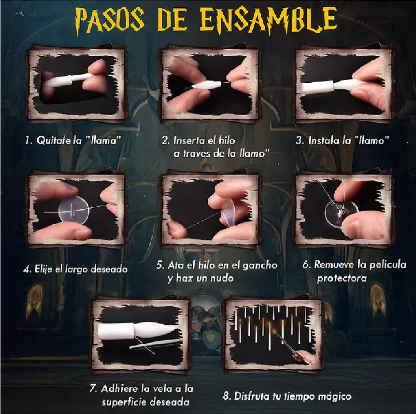 Floating Candles with Magic Wand Remote