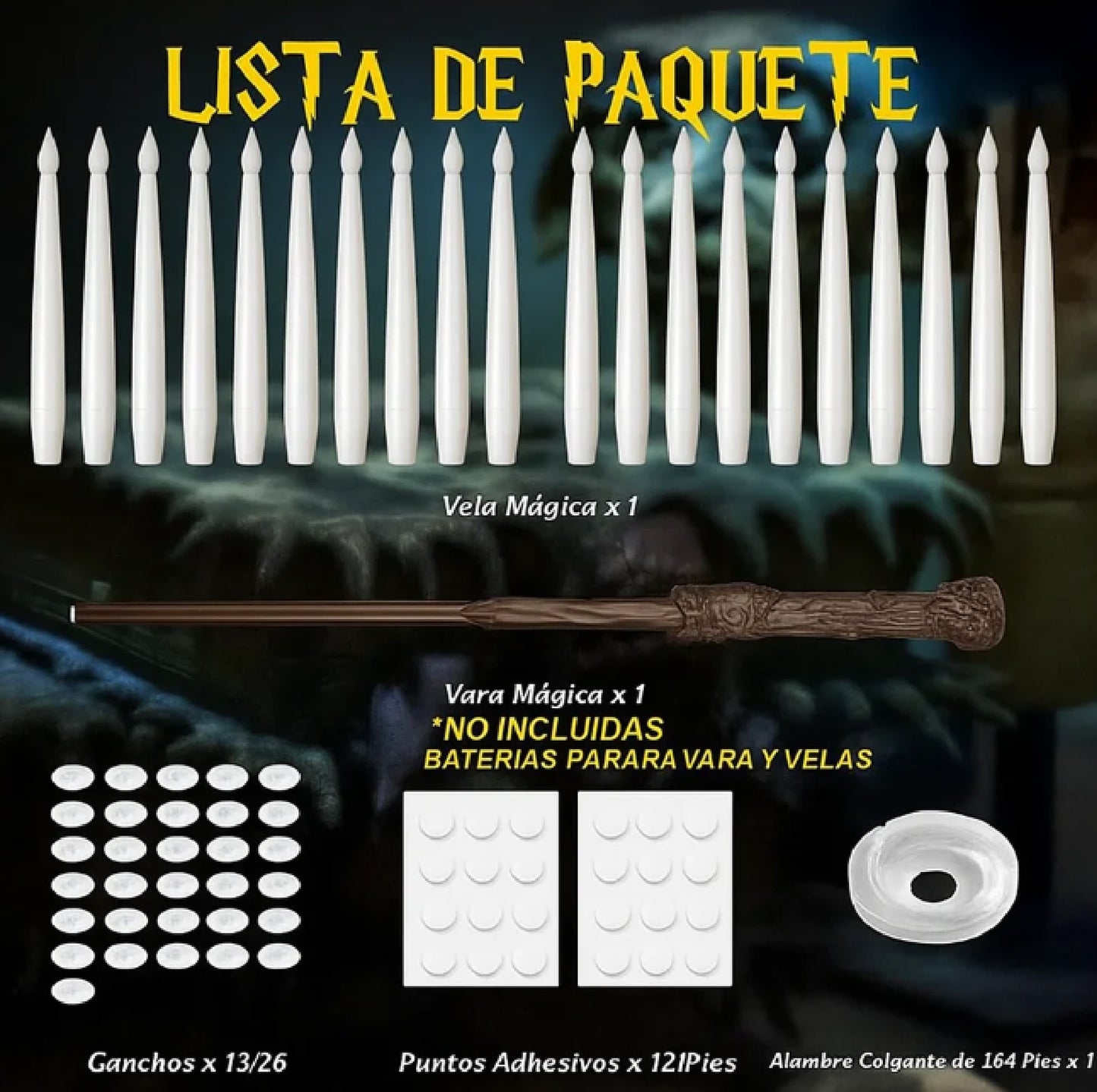 Floating Candles with Magic Wand Remote