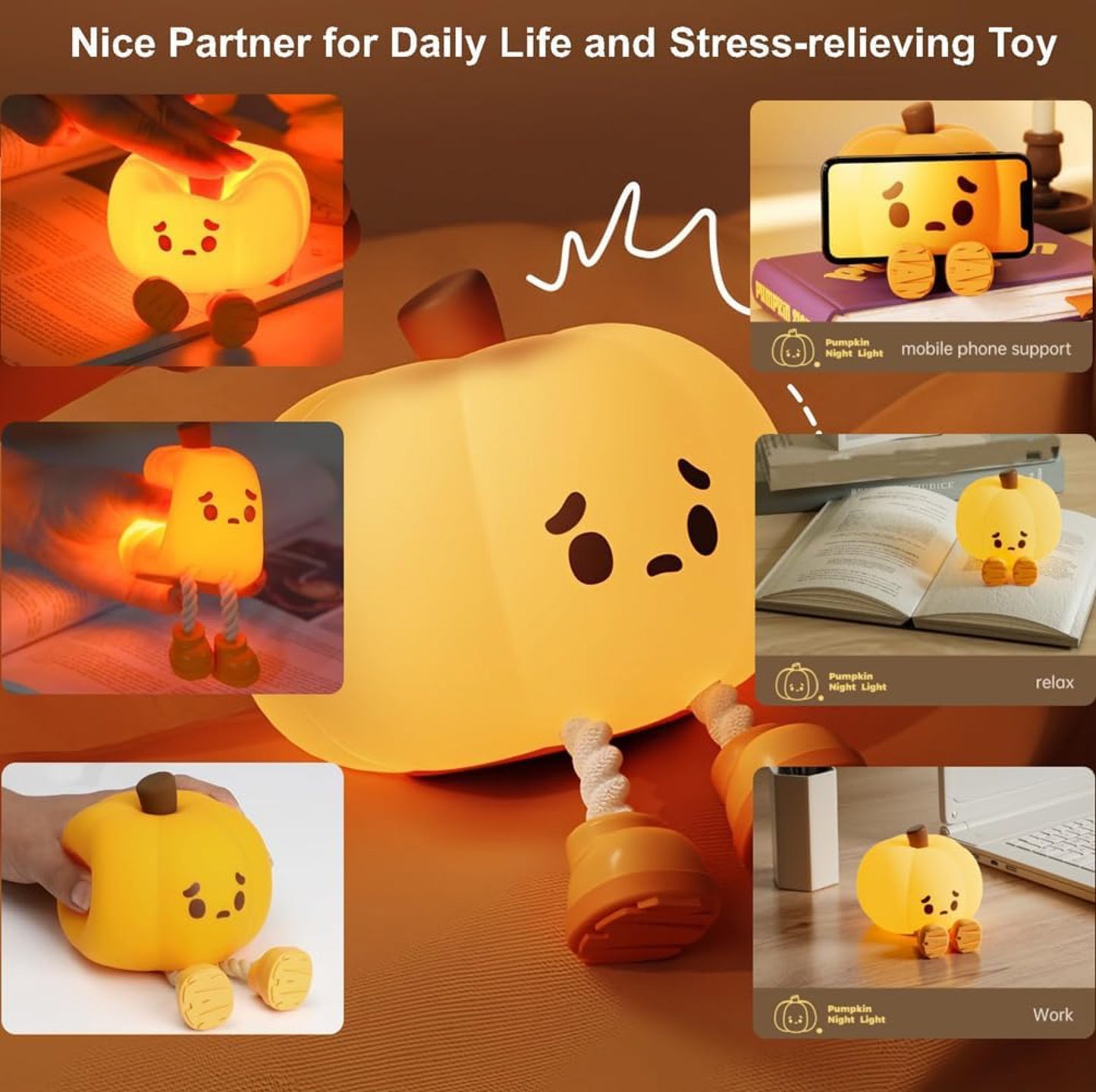 Pumpkin Night Light for Children